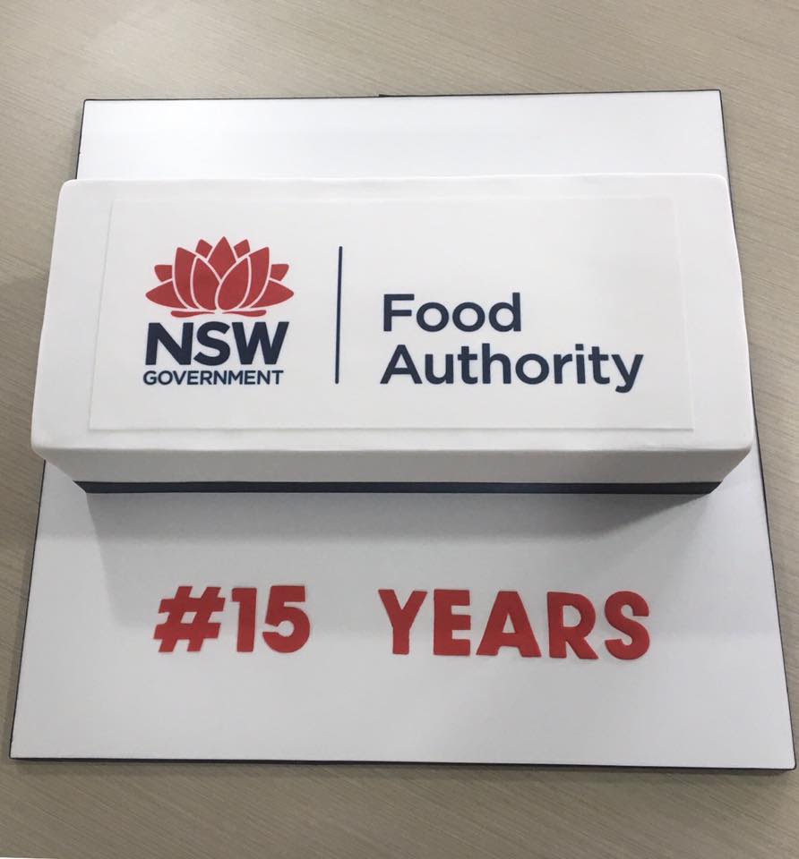 Image of 15th anniversary birthday cake