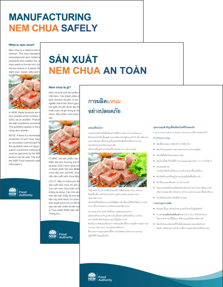 Nem Chua factsheets