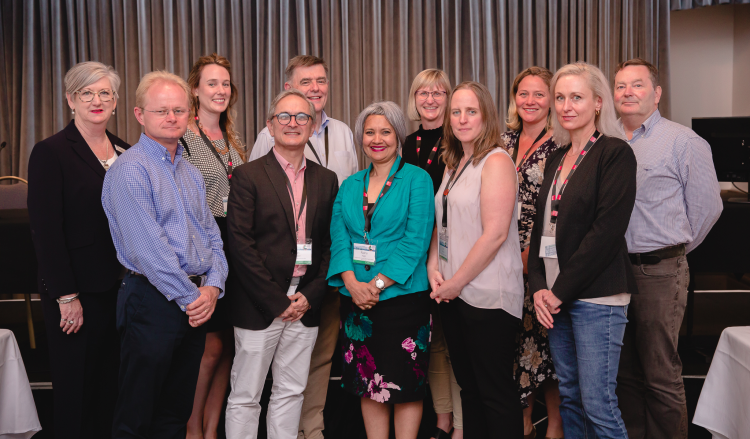 Dr Sarah Britton, NSW Chief Veterinary Officer & Group Director Animal Biosecurity, with Dr Mark Schipp and the Organising Committee at the highly successful inaugural Australian Veterinary Antimicrobial Stewardship conference 2018