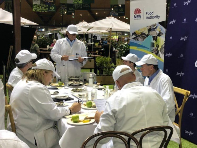 Judging the entries, which takes place in the Food Dome during the Sydney Royal Easter Show