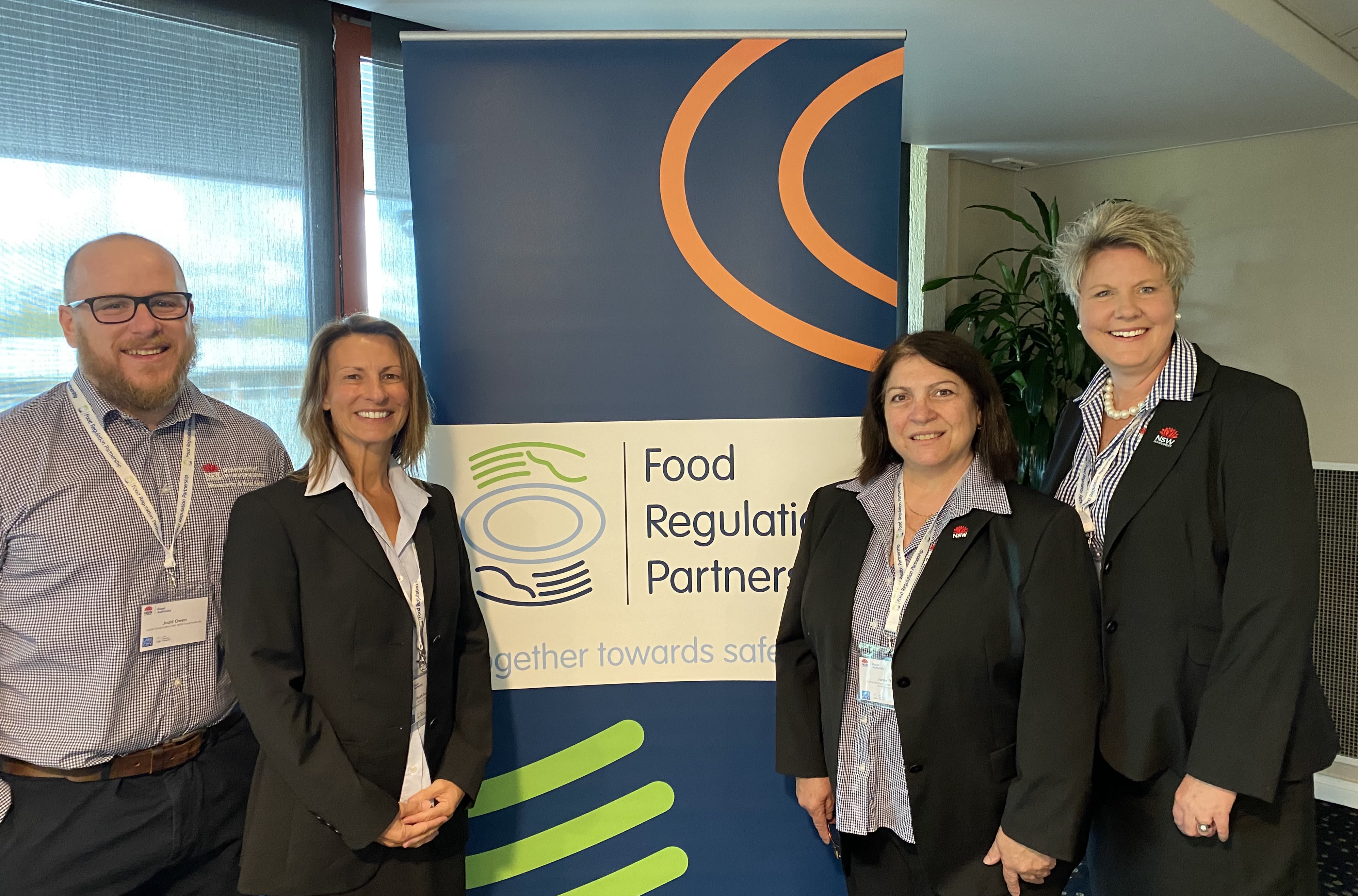 Judd Owen, Ruth Houston, Josie Rizzo, Katherine Gash from the NSW Food Authority at the Lake Macquarie Retail and Food Service Information Session.