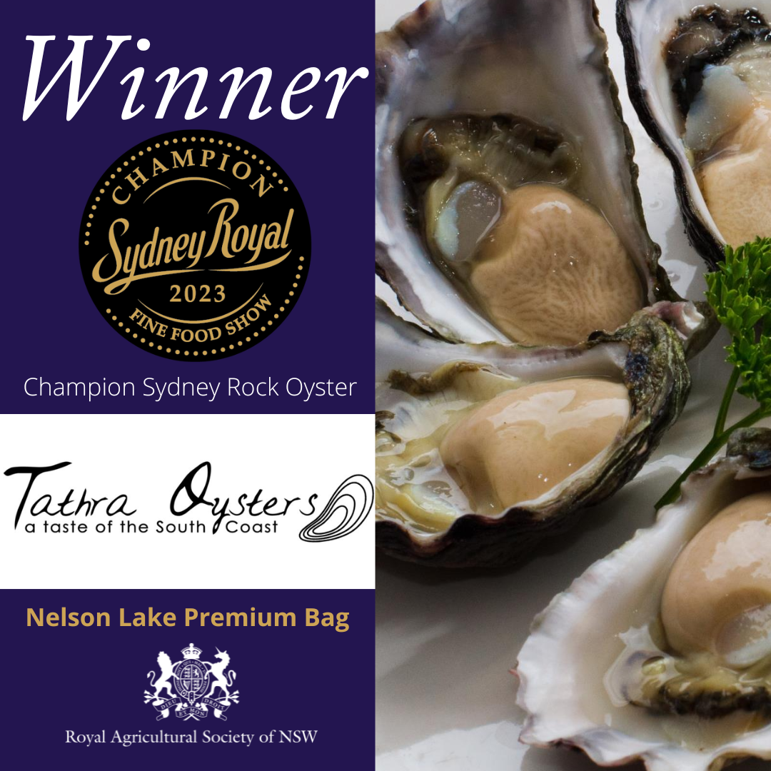 Champion Sydney Rock Oyster awarded to Tathra Oysters