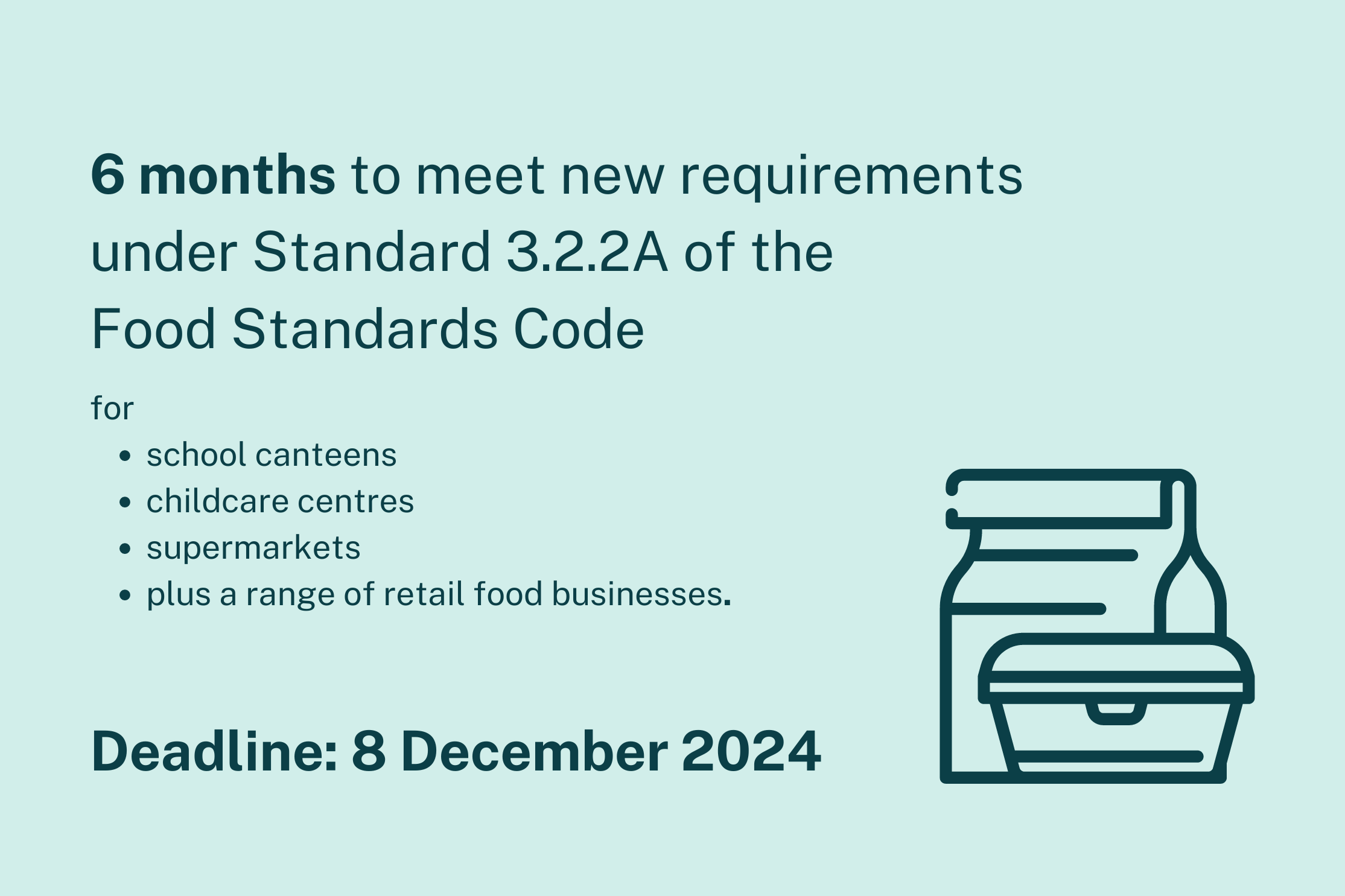 Six months to go in Standard 3.2.2A extension.