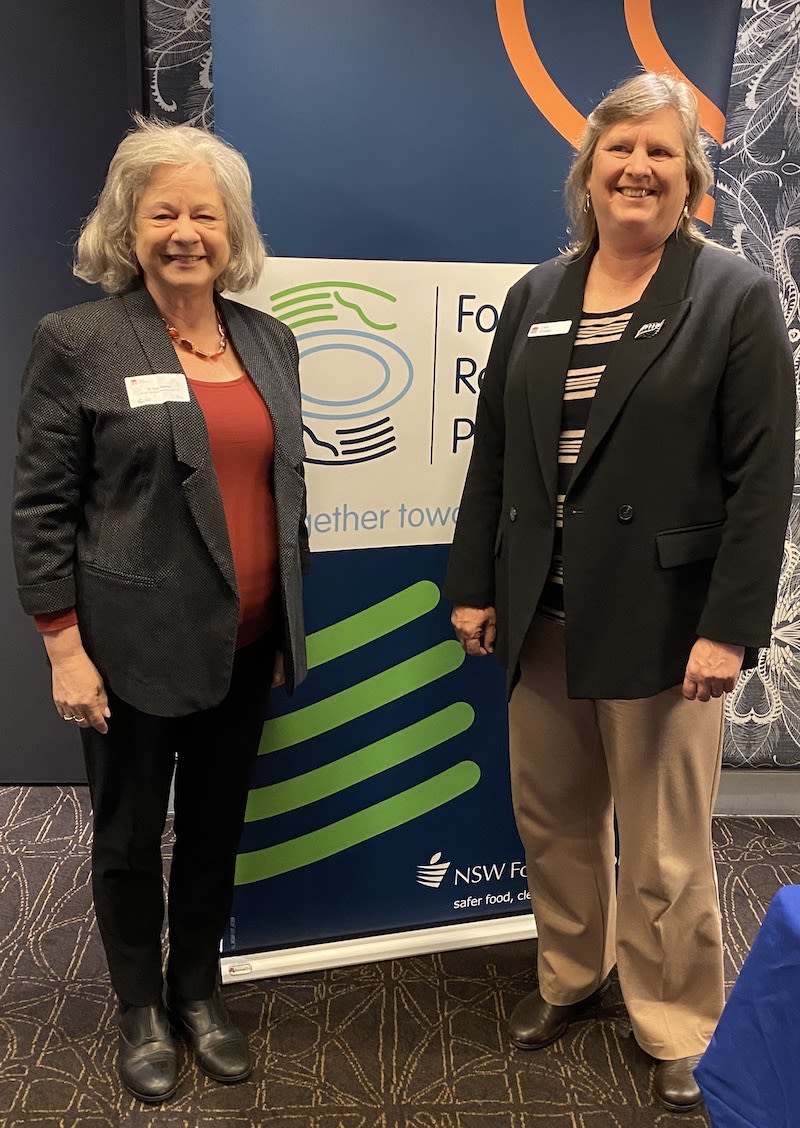 Northern Beaches Council mayor Cr Sue Heins with NSW Food Authority CEO Dr Lisa Szabo